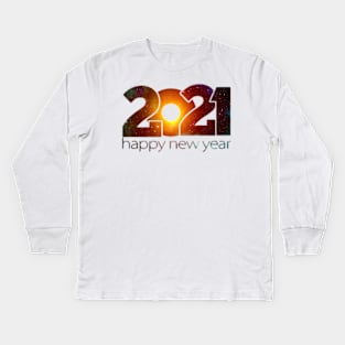 Happy New Year 2021 Merry Christmas Gifts Kids Long Sleeve T-Shirt